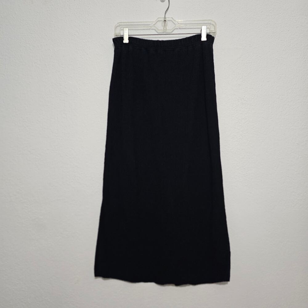 Princess Knitwear Stephanie Schuster Black Long Maxi Skirt Women Small Vintage